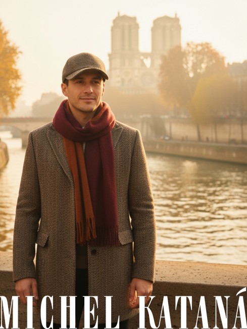 Кепка с козырьком, Бейсболка Мужская-Унисекс TWEED GLASGOW LATE MIST из твида (Плотная Костюмно-Блейзерная ШЕРСТЬ) TWEED.6-GLASGOW/LATE.MIST